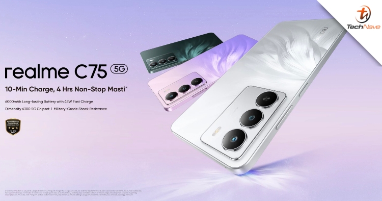 realme C75 5G release - 6000mAh battery, Dimensity 6300 SoC and 120Hz LCD from ~RM656