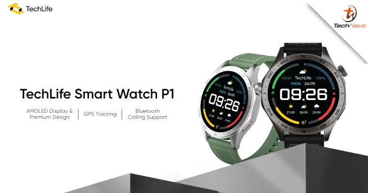 TechLife Smart Watch P1 Malaysia release - 1.43-inch AMOLED, ChatGPT support and more at RM299