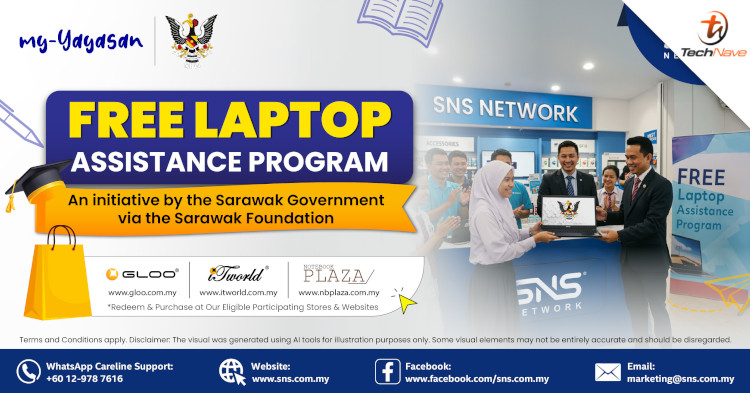 Anak Sarawak students can now use their RM3000 Yayasan Sarawak laptop voucher at SNS outlets!