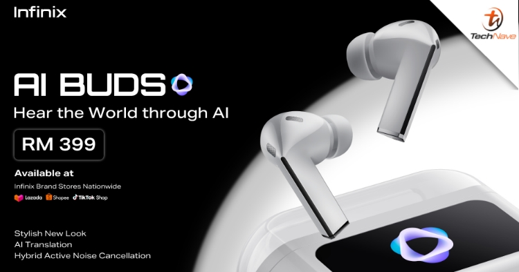 Infinix AI Buds Malaysia release - Real-time translation in 162 languages and up to 36 hours battery life at RM399