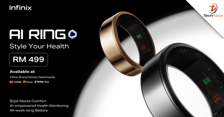 Infinix AI Ring Malaysia release - up to 7 days of battery life and water resistant, priced at RM499