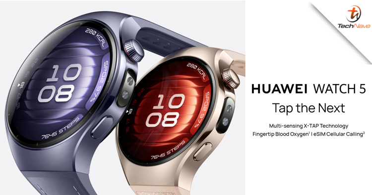 Huawei Watch 5 series Malaysia release - bundled with a free Huawei FreeBuds 5 and a Health+ subscription, starting price at RM1,799