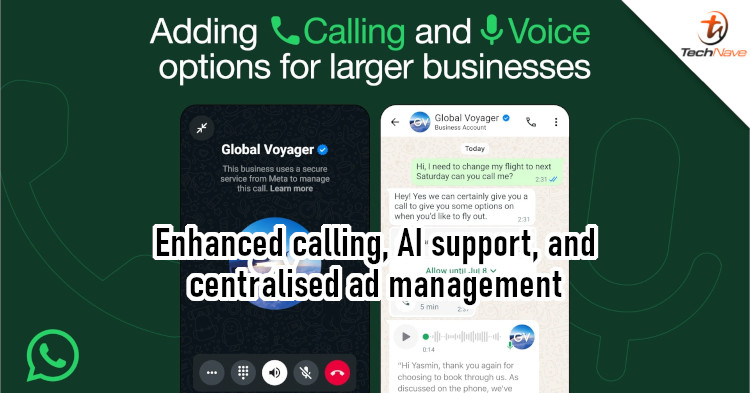 WhatsApp introduces AI support and enhanced voice calls for businesses