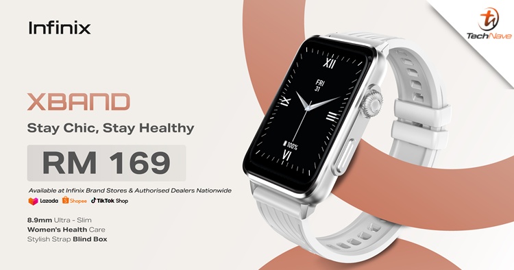 Infinix XBAND Malaysia release - Health monitoring tools and up to 12 days of battery life, priced at RM169