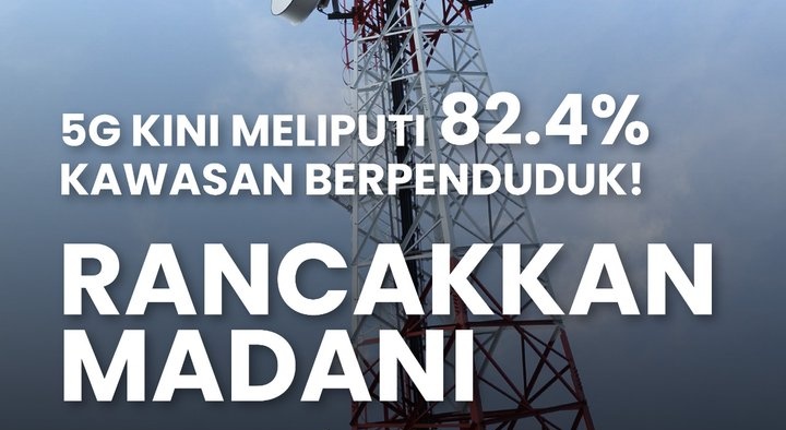 Malaysia’s 5G coverage is 82.4% but it seems to be stagnant