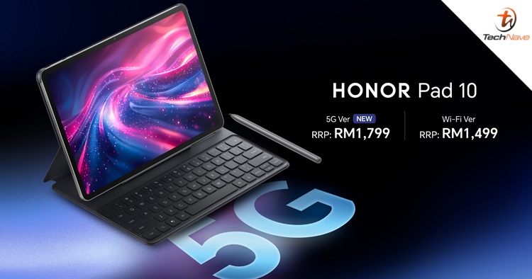 HONOR Pad 10 5G Malaysia release - New 5G variant in 8GB + 256GB, priced at RM1799