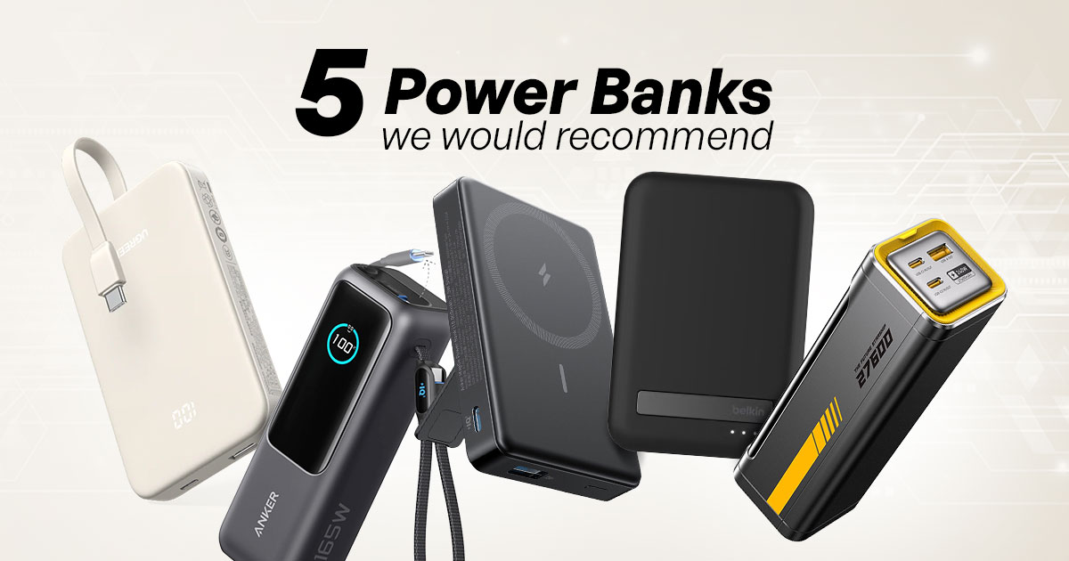 5 recommended power banks for busy professionals on the go