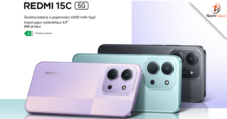 Redmi 15C 5G Europe release - Dimensity 6300 and 6000mAh battery, starting price at ~RM840