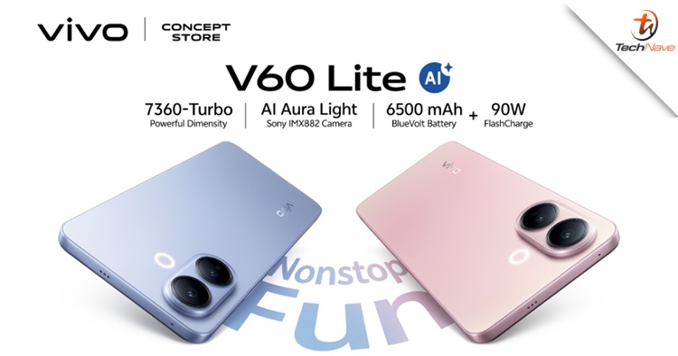 vivo V60 Lite 5G Malaysia pre-order - up to 24GB* + 512GB memory and 6500mAh battery, starting price at RM1399