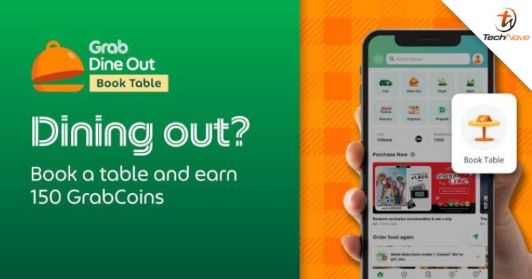 You can now book a table at the restaurant via Grab