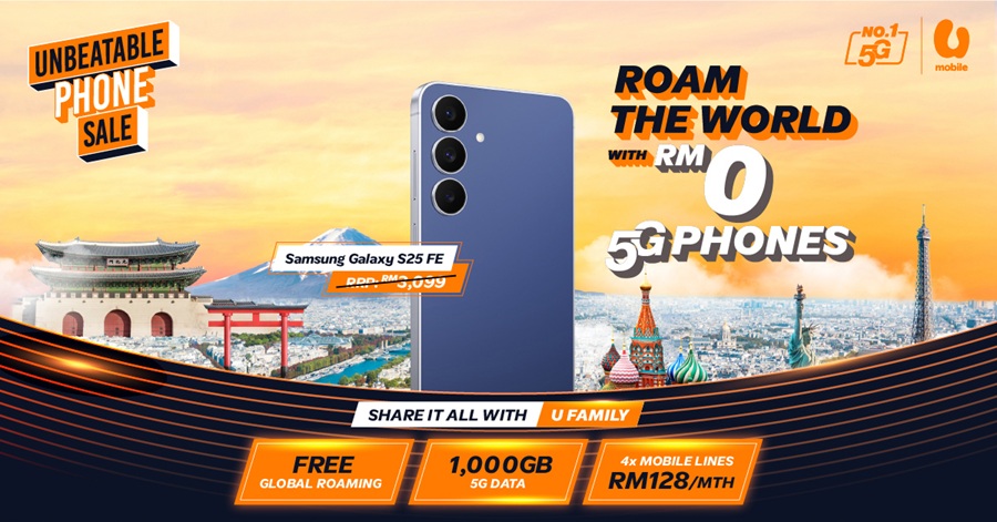 Enjoy Unbeatable Phone Sale and Free Global Roaming this Holiday with U Mobile