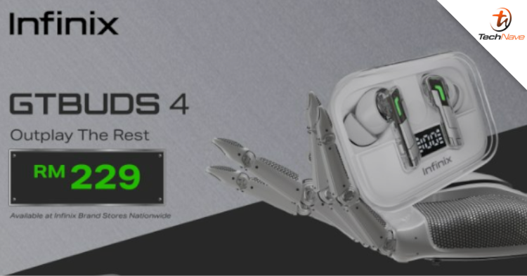 Infinix GTBuds 4 Malaysia release - 12.4mm audio driver, 6 built-in microphones and more from RM229