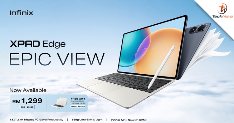 Infinix XPAD Edge Malaysia release - 16GB + 256GB and 8000mAh battery, priced at RM1299