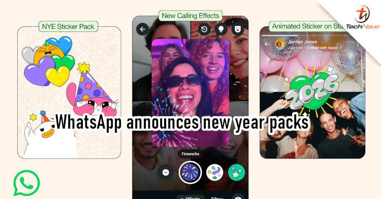 WhatsApp has released new stickers and calling effects to celebrate the new year
