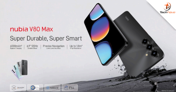 nubia V80 Max Malaysia release - Unisoc T7250 SoC, 8GB RAM, 256GB storage, 6000mAh battery and more from RM499