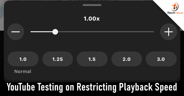 YouTube is testing on restricting playback speed to a few non-Premium users