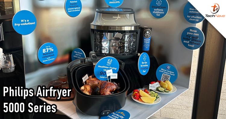 Philips Airfryer 5000 Series Malaysia release - SteamFry technology and up to 7.2L capacity, special starting price at RM799