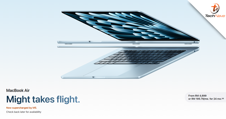 MacBook Air Malaysia Pre-order - M5 chipset and up to 512GB of SSD storage, starting price at RM4699