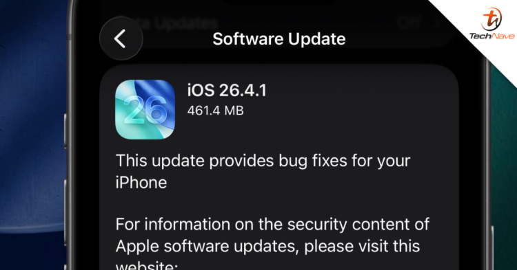 The Apple iOS 26.4.1 update is now available with bug fixes