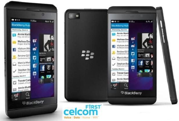 Celcom Malaysia Releases BlackBerry Z10 Pre-registration Package with RM200 Online Rebate