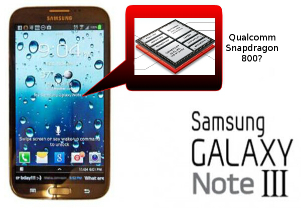 Rumours: Samsung Galaxy Note III Getting Snapdragon 800?