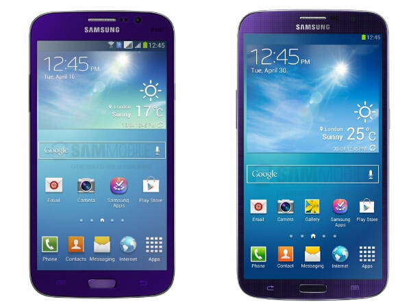 Samsung Galaxy Mega Pair to get Plum Purple