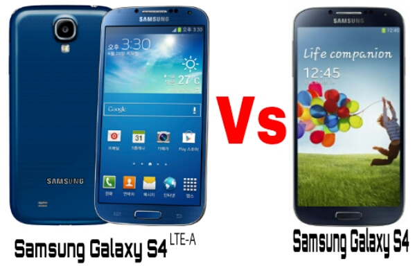 Samsung Galaxy S4 Comparison Chart