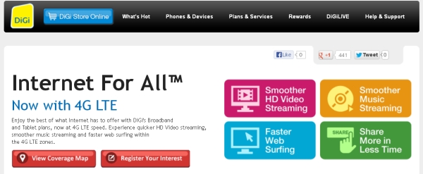 DiGi Announces 4G LTE Services