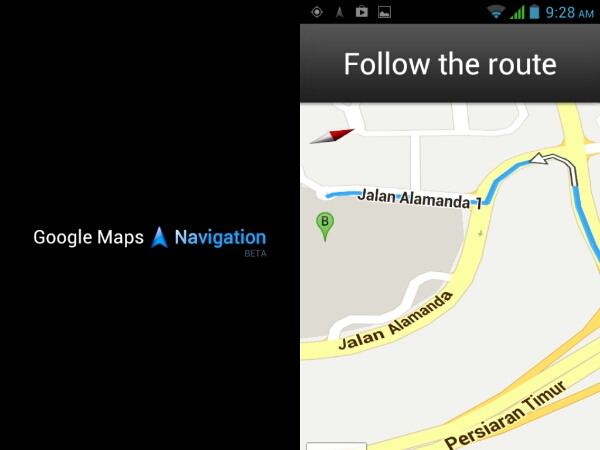 Google Maps Navigation ready for Malaysia