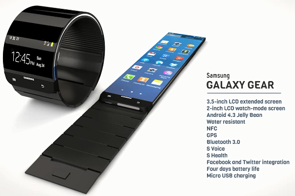 Rumours: More Samsung Galaxy Gear smartwatch tech specs leak, cool concept video included