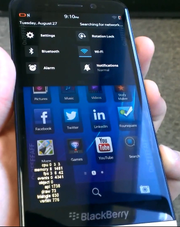 BlackBerry Z30 appears on new video