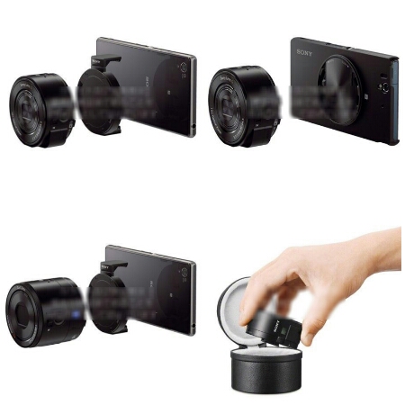 More Sony Smart Shot wireless lens images, show how they connect