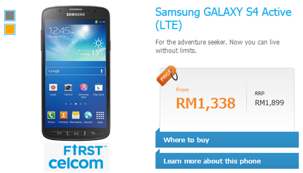 Celcom Samsung Galaxy S4 Active Cover.jpg