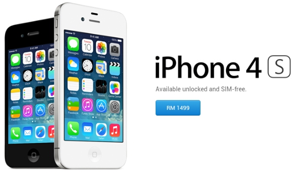 Apple iPhone 4S 8GB now going for RM1499