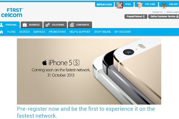 Celcom, Maxis and DiGi open Registration of Interest for Apple iPhone 5S and 5C