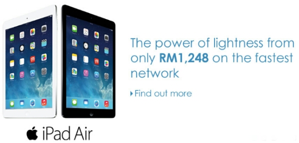 Celcom offers Apple iPad Air from RM1248