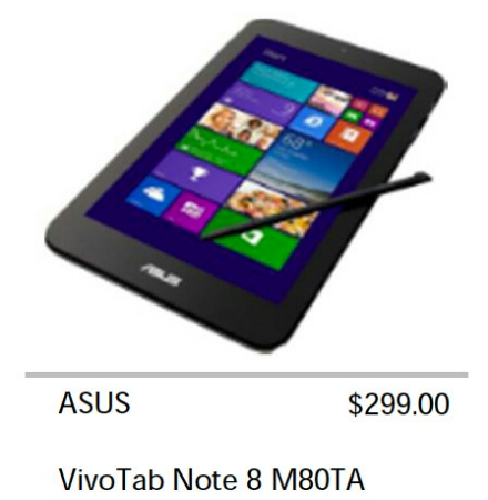 Rumours: Asus VivoTab Note 8 leaked, comes with stylus and Windows 8.1