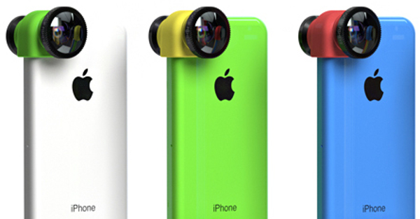 Olloclip 3-in-1 lens goes colourful for the Apple iPhone 5C