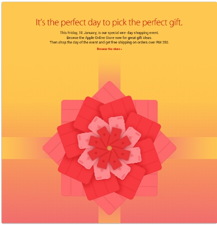 Apple Malaysia to hold special online Red Friday sale on 10 January 2014