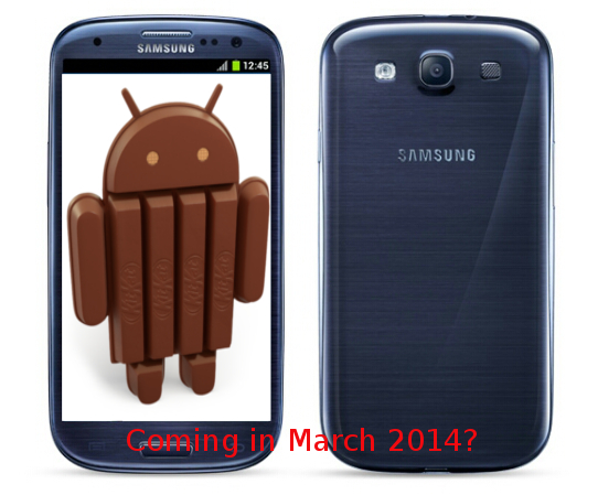 Samsung Galaxy S3 and Note 2 getting Android 4.4 KitKat
