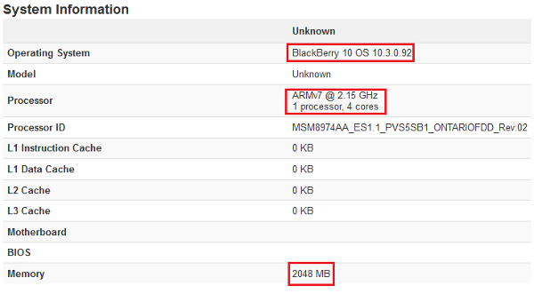 Rumours: BlackBerry Ontario spotted with Snapdragon 800 processor