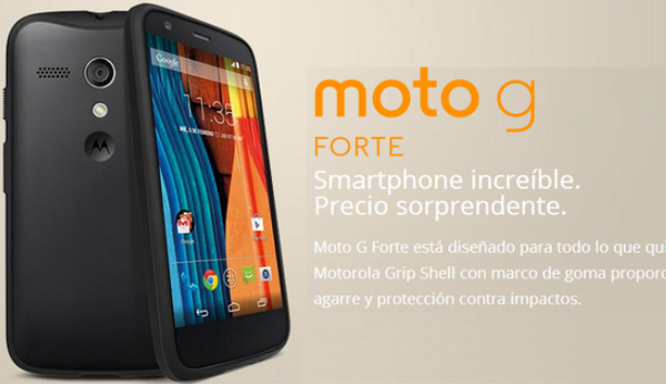 Motorola Moto G Forte is official, but is only shock-resistant