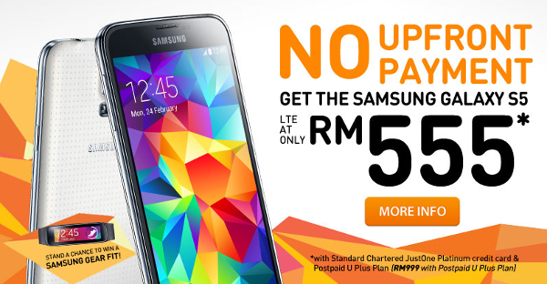 U Mobile details Samsung Galaxy S5 no upfront payment plans