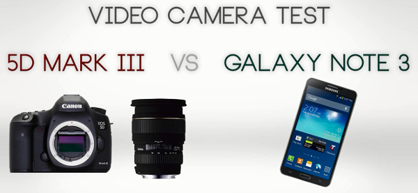 Check out this Samsung Galaxy Note 3 vs DSLR video recording comparison