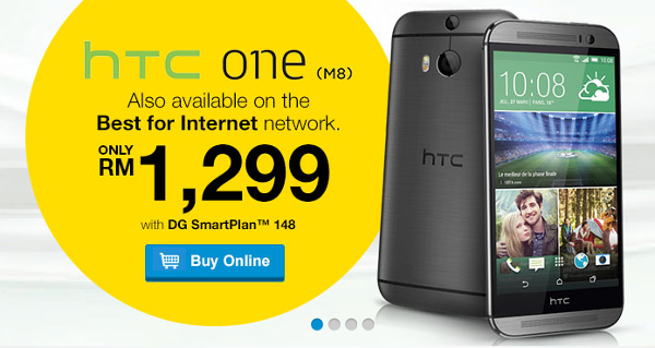 DiGi offers HTC One (M8) from RM1299