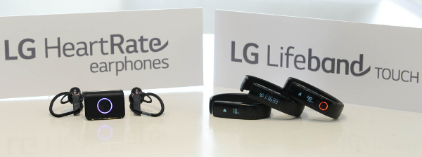 LG Lifeband Touch smartband and Heart Rate Earphones have arrived