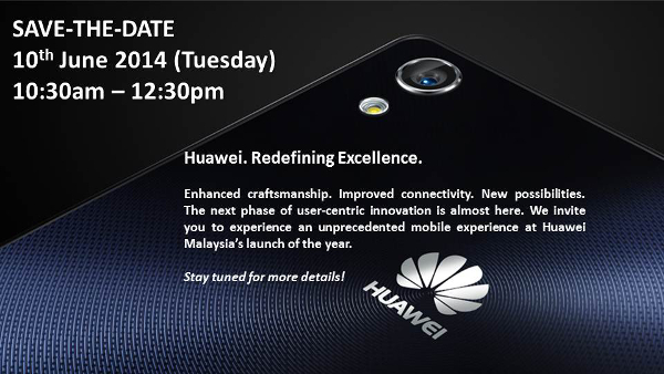 Huawei Malaysia to reveal Ascend P7 on 10 June 2014