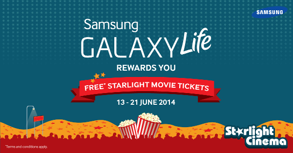 Samsung Galaxy Life giving out 8000 free Starlight Cinema passes