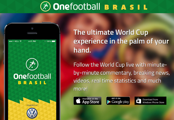 Volkswagen Onefootball Brasil app reaches 1 million downloads!