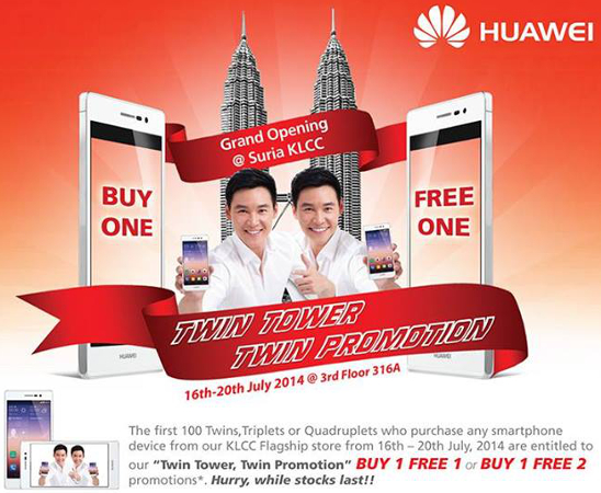 Huawei Malaysia opens new KLCC Flagship store with Buy 1 Free 1 Twin Promotion